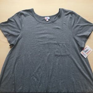Solid grey Lularoe Carly size 3x